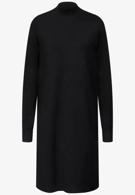 Robe en tricot Turtleneck Black