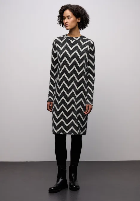 T-shirt jurk met patroon Black T-shirt jurk met patroon Black