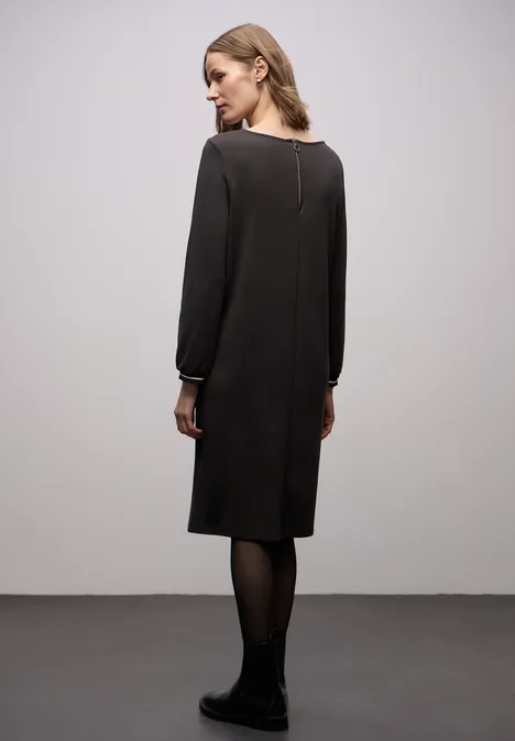 Jersey-Kleid darkest brown