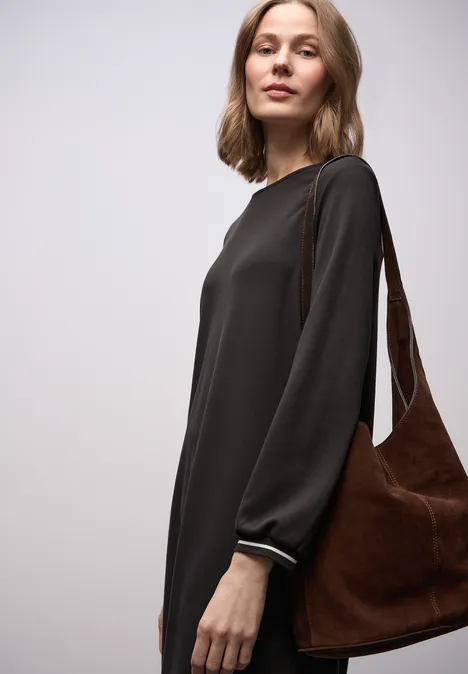 Jersey-Kleid darkest brown