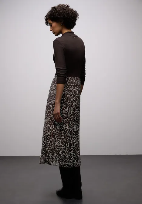 Jurk met leo rok molten earth