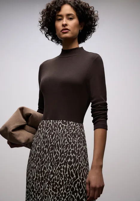 Jurk met leo rok molten earth