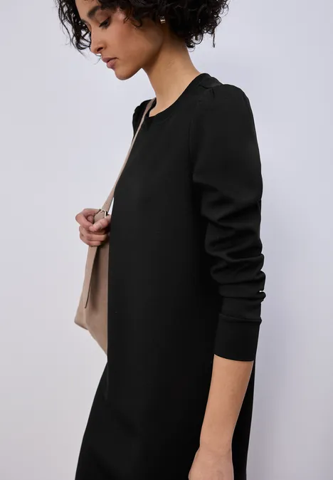 Jurk in effen kleur Black Jurk in effen kleur Black