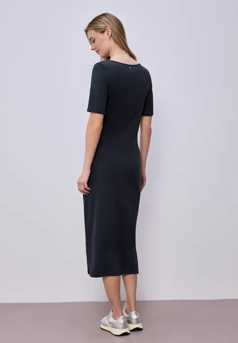 Robe midi avec détail de nœuds shadowed navy