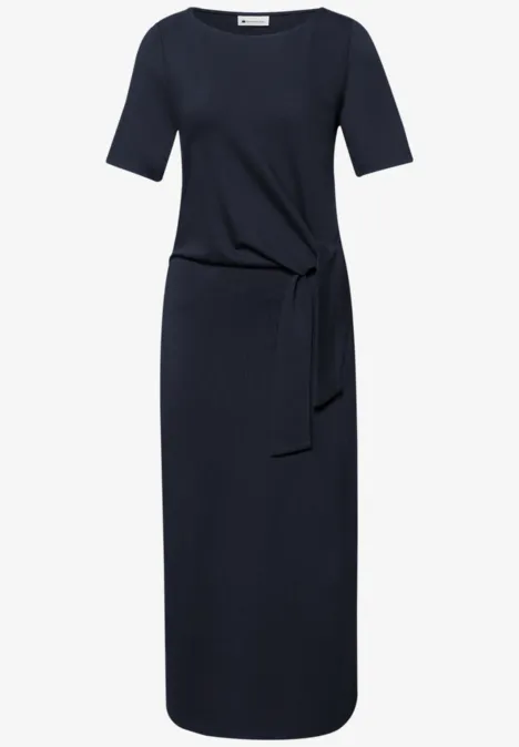 Robe midi avec détail de nœuds shadowed navy