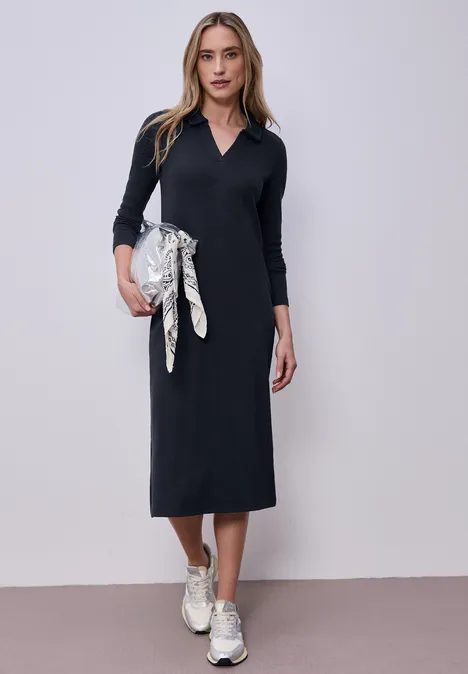 Robe midi avec fentes latérales shadowed navy
