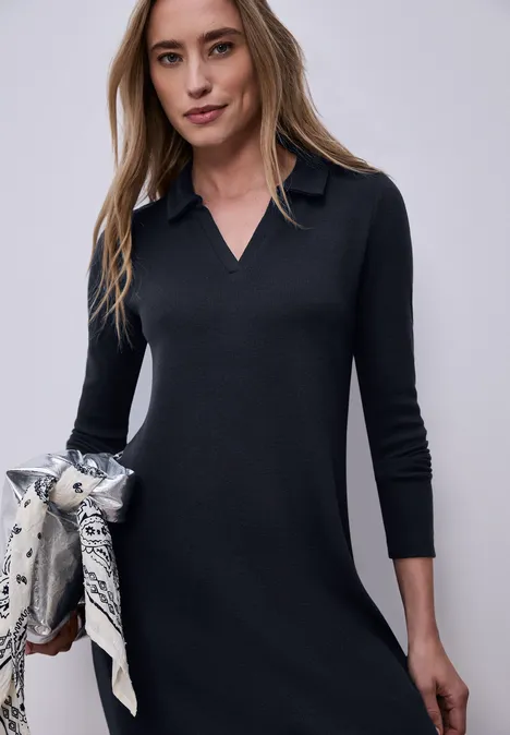 Robe midi avec fentes latérales shadowed navy