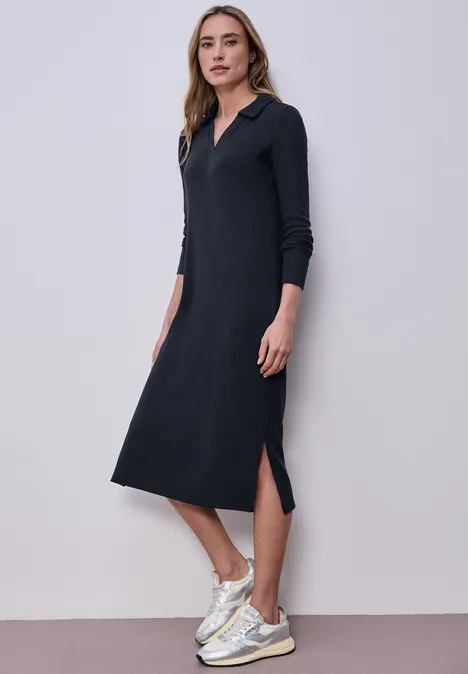 Robe midi avec fentes latérales shadowed navy