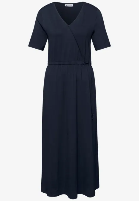 Robe midi avec détail cache-cœur shadowed navy Robe midi avec détail cache-cœur shadowed navy