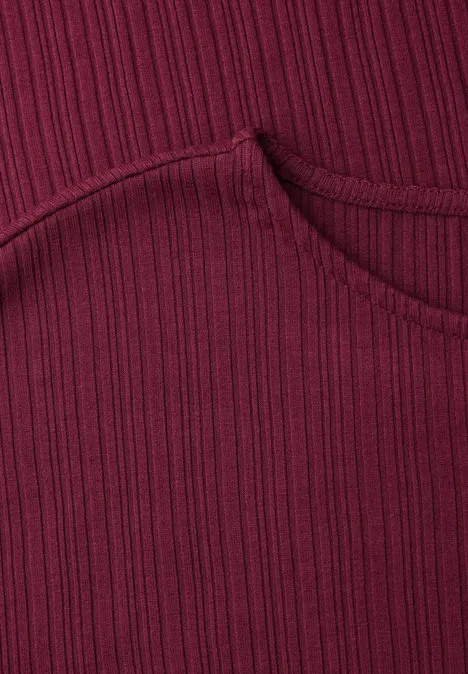 Robe midi en jersey côtelé truffle red Robe midi en jersey côtelé truffle red