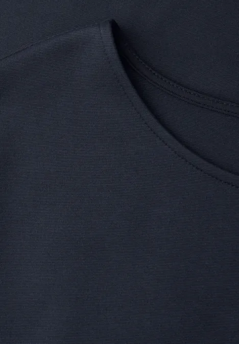 Sukienka do kolan z jerseyu shadowed navy