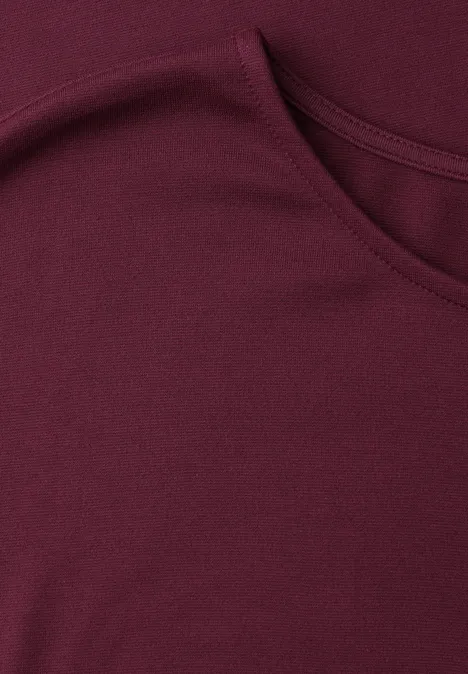 Knielanges Kleid aus Jersey truffle red Knielanges Kleid aus Jersey truffle red