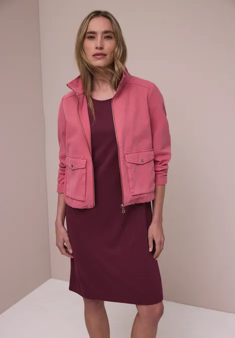 Knielanges Kleid aus Jersey truffle red Knielanges Kleid aus Jersey truffle red