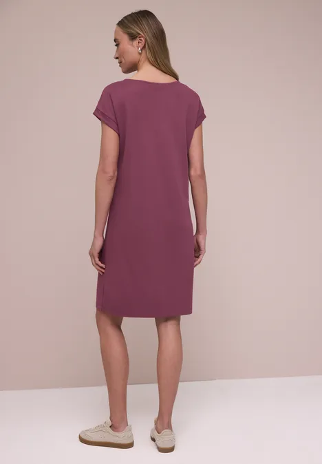 Knielanges Kleid aus Jersey dark clouded blush