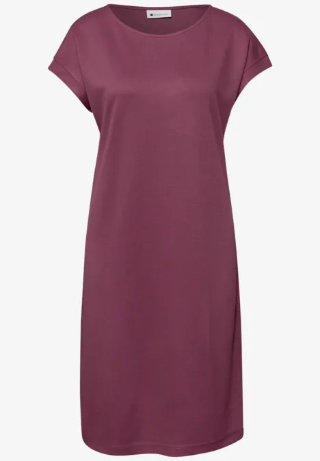 Knielanges Kleid aus Jersey dark clouded blush