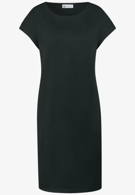 Knielanges Kleid aus Jersey deep bound green Knielanges Kleid aus Jersey deep bound green