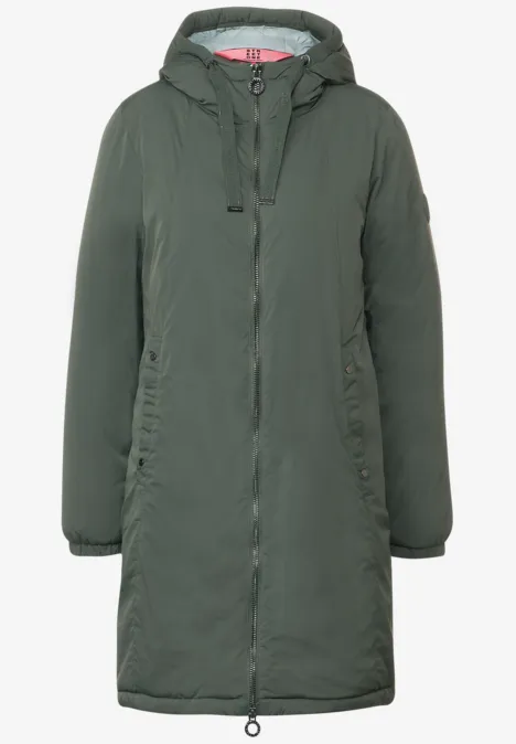 Parka à fermeture éclair double sens verdant green