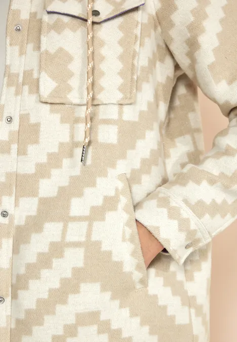 Hoodie Overshirt rich sand