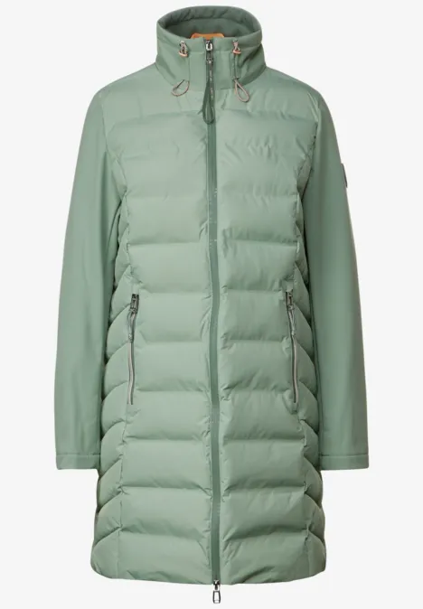 Softshell Mantel dune green