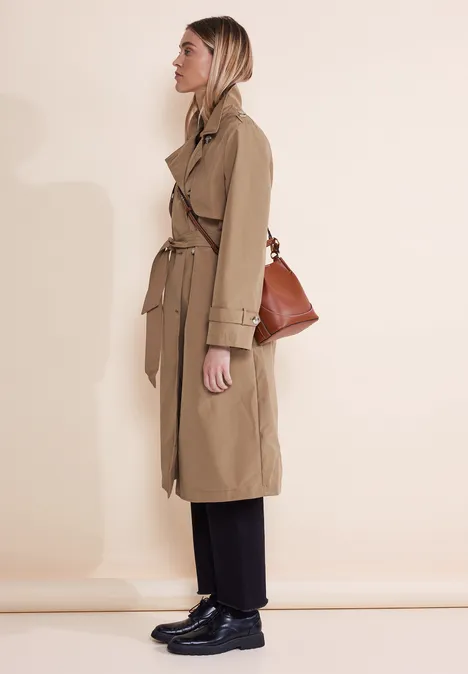 Moderner Trenchcoat dark nutty mocca