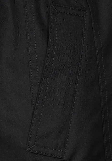 Klassischer Trenchcoat Black