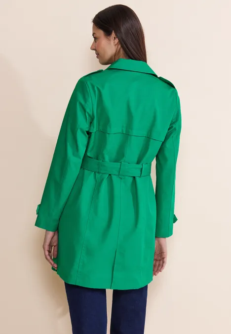 Klassieke trenchcoat fresh spring green