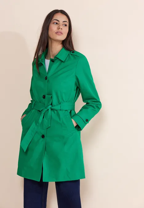 Klassieke trenchcoat fresh spring green