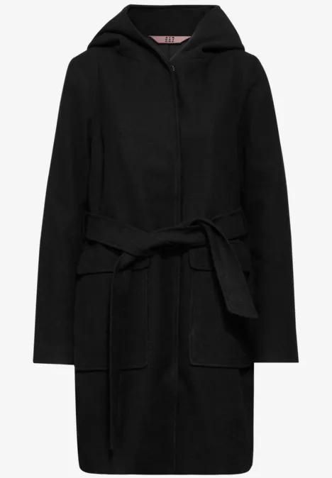 Jacke mit Kapuze Black
