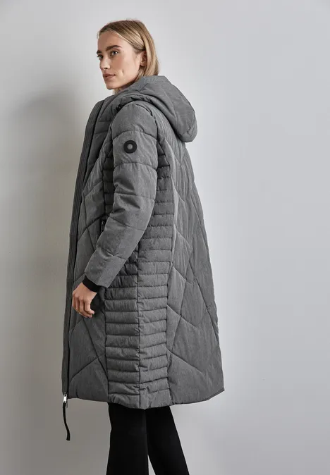 Lange Jacke frost grey melange