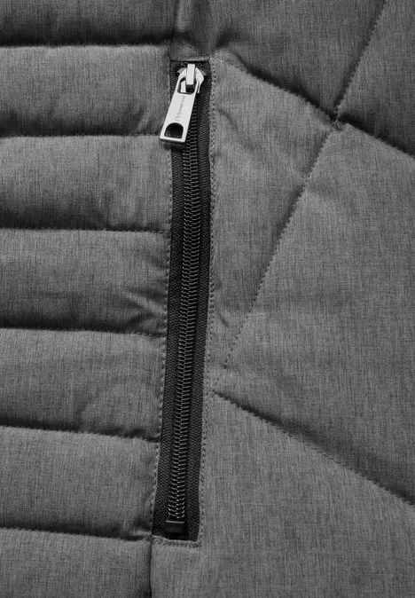 Lange Jacke frost grey melange