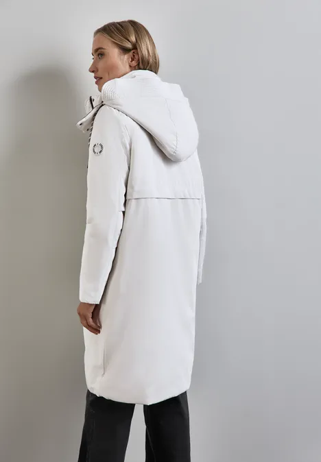 Jacke mit abnehmbarer Kapuze frosty grey