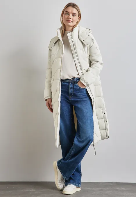Gefütterte Jacke frosty grey
