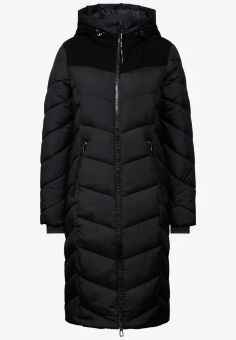 Veste à structure mixte Black