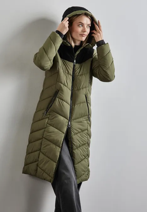 Strukturmix Jacke winter moss green