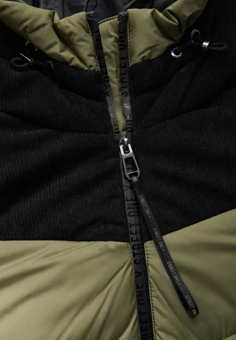 Strukturmix Jacke winter moss green
