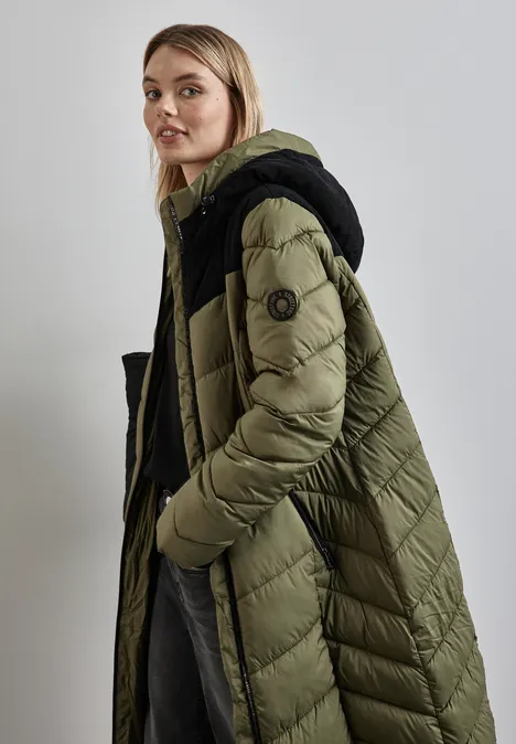Strukturmix Jacke winter moss green