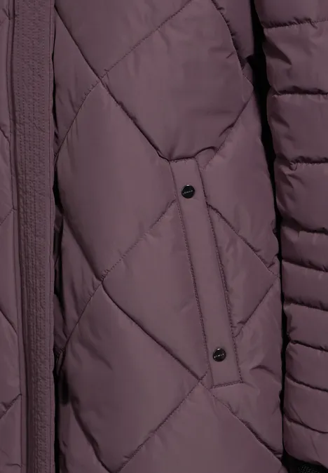 Lange Jacke berry brown