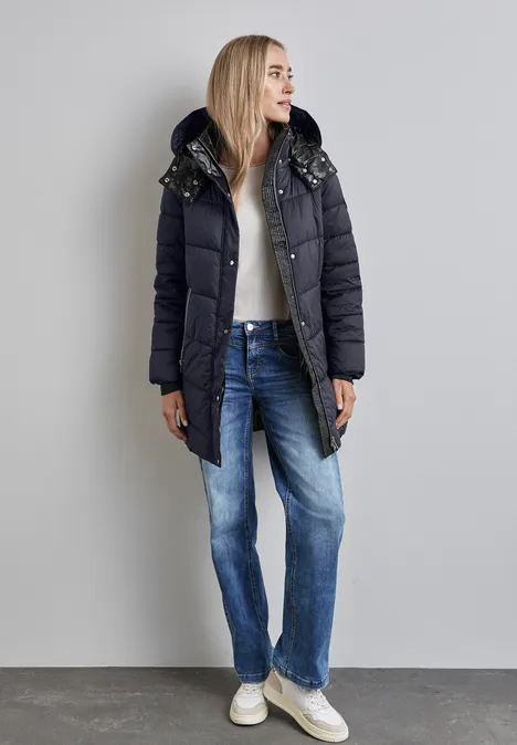 Jacke mit abnehmbarer Kapuze gravity blue