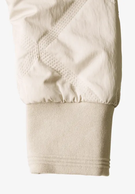 Blouson met doorgestikt patroon pearly sand