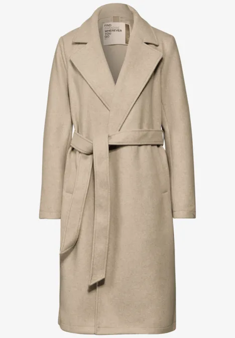 Revers-Mantel desert beige