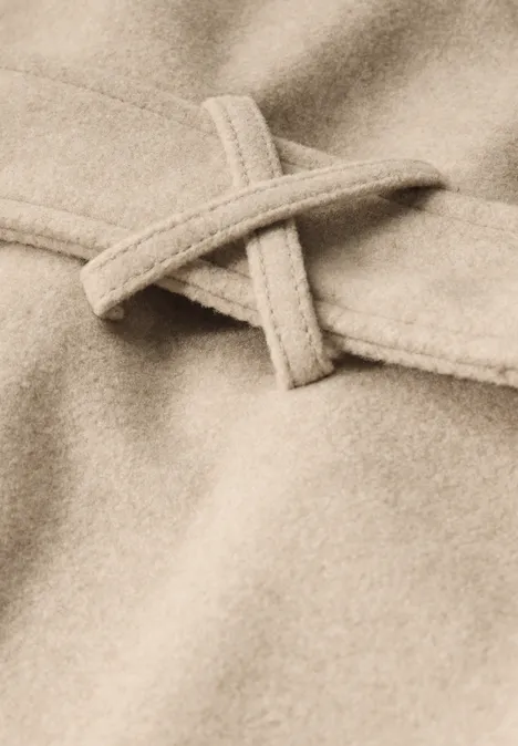 Revers-Mantel desert beige