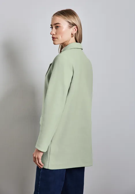 Manteau avec col à revers light mint green