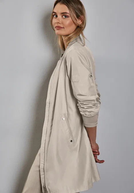 Langer Blouson pearly sand