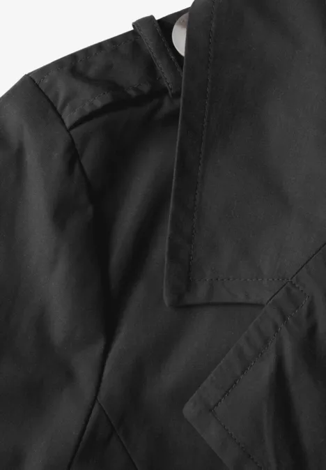 Doppelreihiger Trenchcoat Black