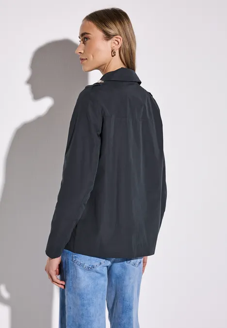 Doppelreihiger Trenchcoat gravity blue
