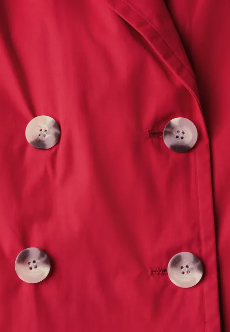 Doppelreihiger Trenchcoat strong red