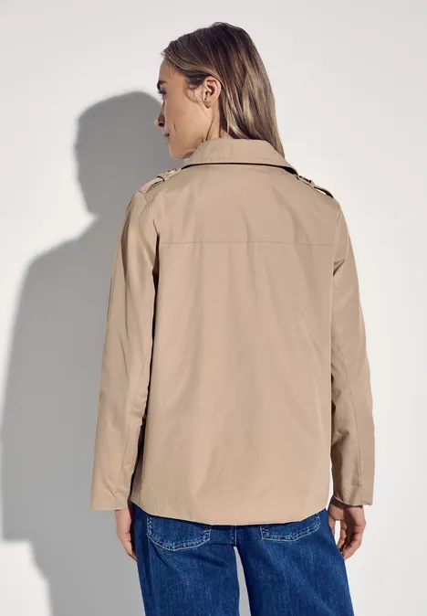 Doppelreihiger Trenchcoat desert beige