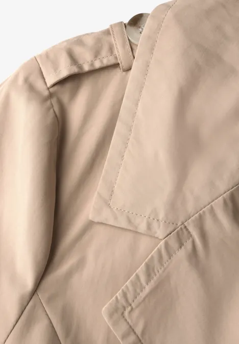 Doppelreihiger Trenchcoat desert beige