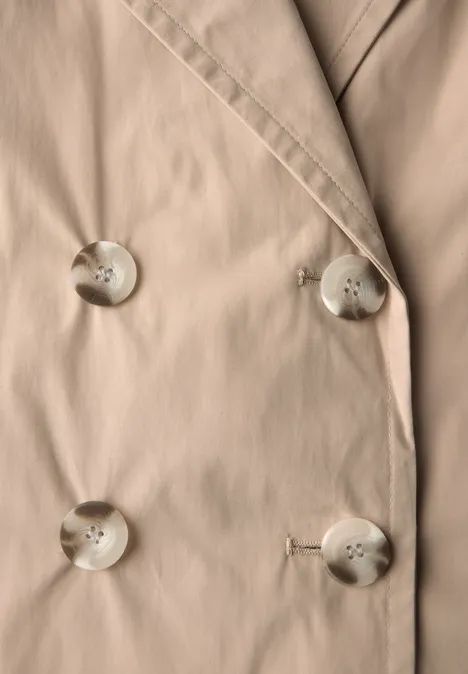 Doppelreihiger Trenchcoat desert beige