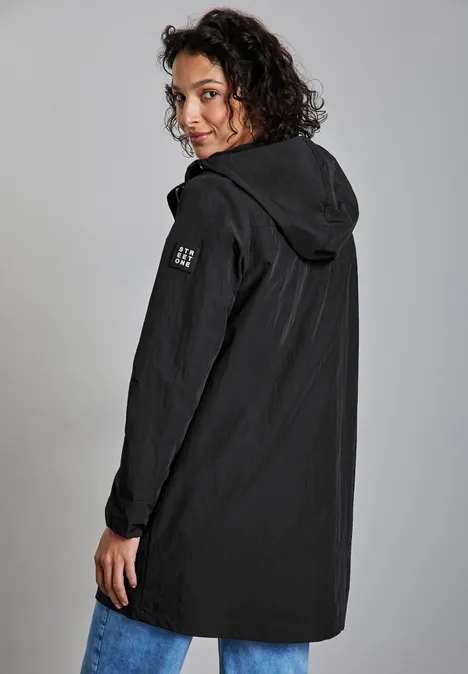 Langer Windbreaker Black